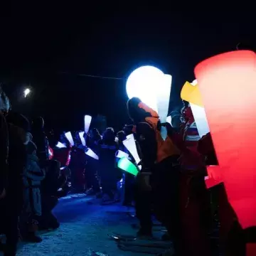 Descente aux flambeaux de Praz sur Arly