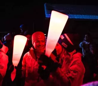 Descente aux flambeaux de Praz sur Arly