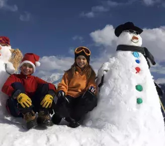 Sculpture sur neige à Praz sur Arly