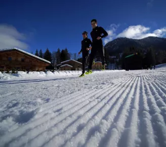 Footing givré Footing givré_Praz-sur-Arly